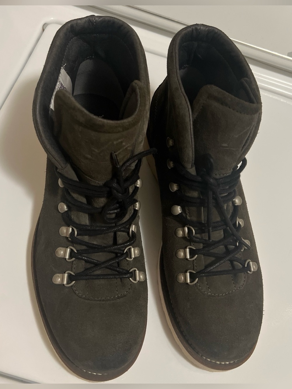 Pajar Men's Olive Green Suede Chukka Hiking Boots
